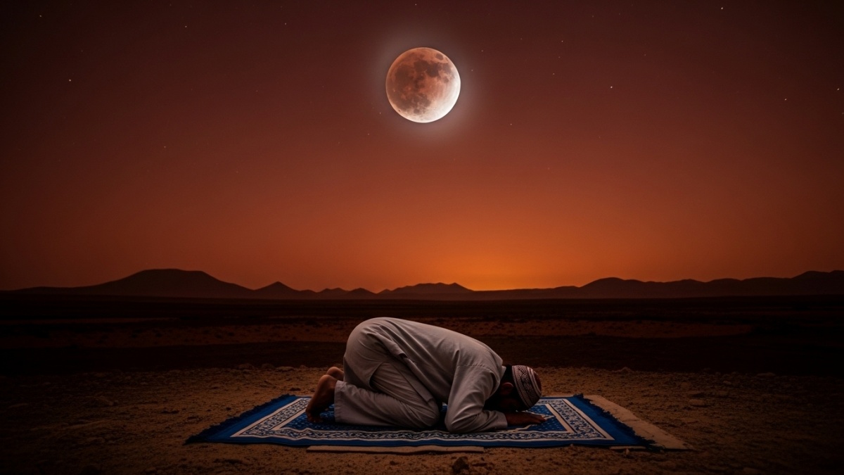 Panduan Lengkap Tata Cara dan Niat Salat Gerhana Bulan Total 'Blood Moon' 7 September 2025