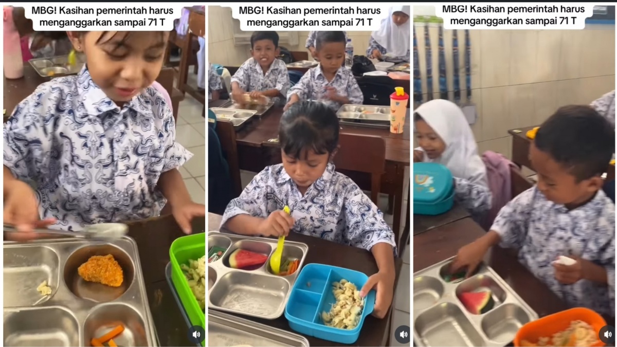 Viral Murid SD Kompak Tolak Makan Gratis, Anak-Anak  Jujur Masalahnya di Menu?