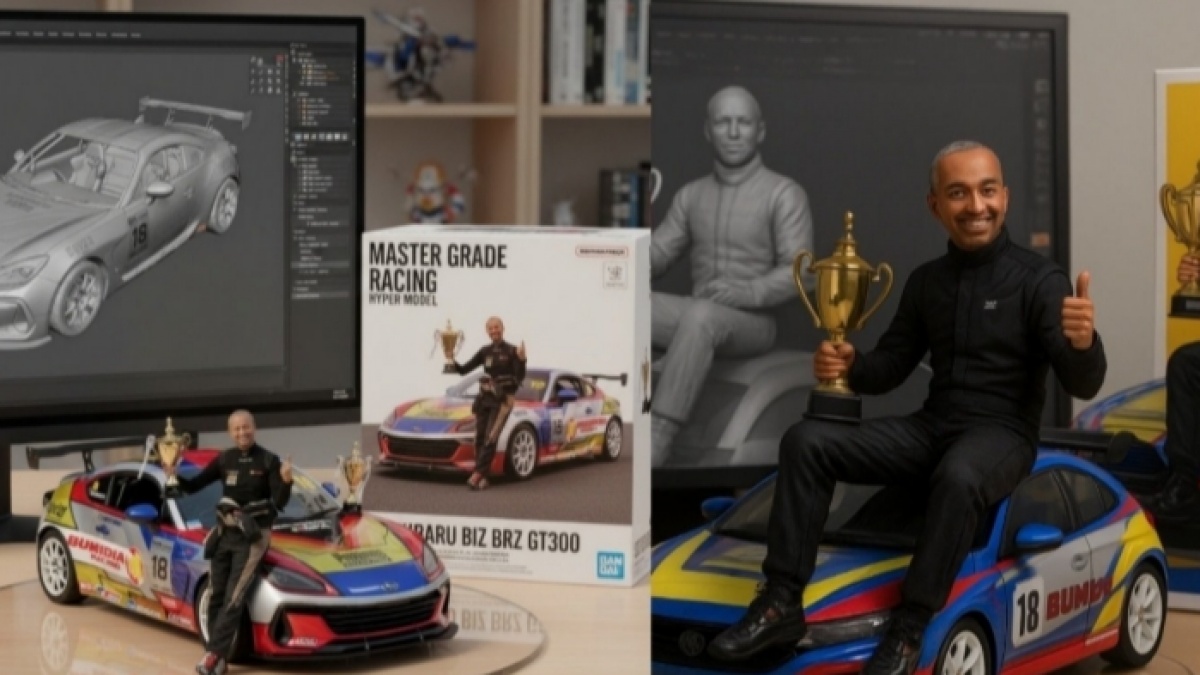 3 Cara Buat Miniatur Motor AI BANDAI Style Selain Pakai Gemini