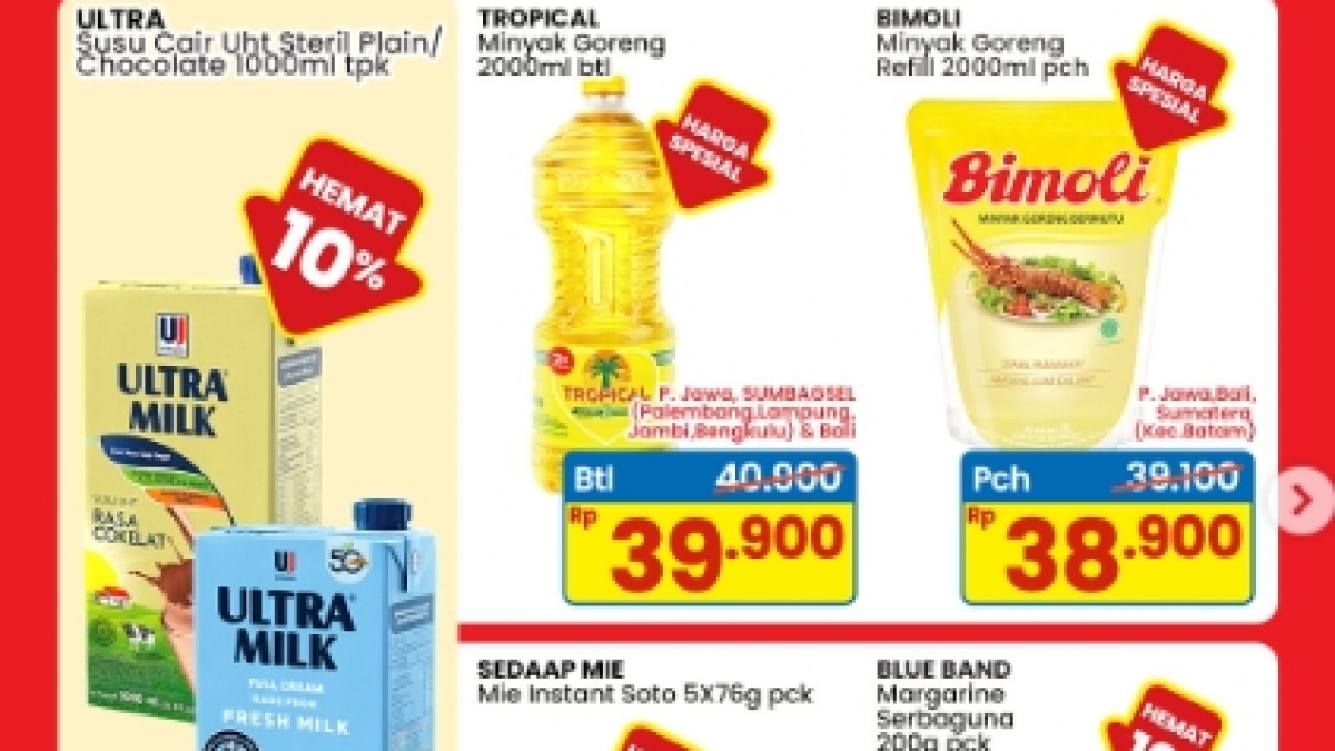 Promo Indomaret 4-10 September: Harga Spesial Minyak Goreng, Susu hingga Gula