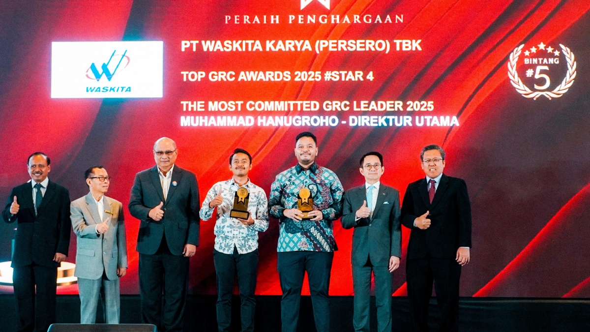 Wujud Nyata Implementasi Tata Kelola Baik, Waskita Karya Raih Top GRC Awards 2025 Stars 5