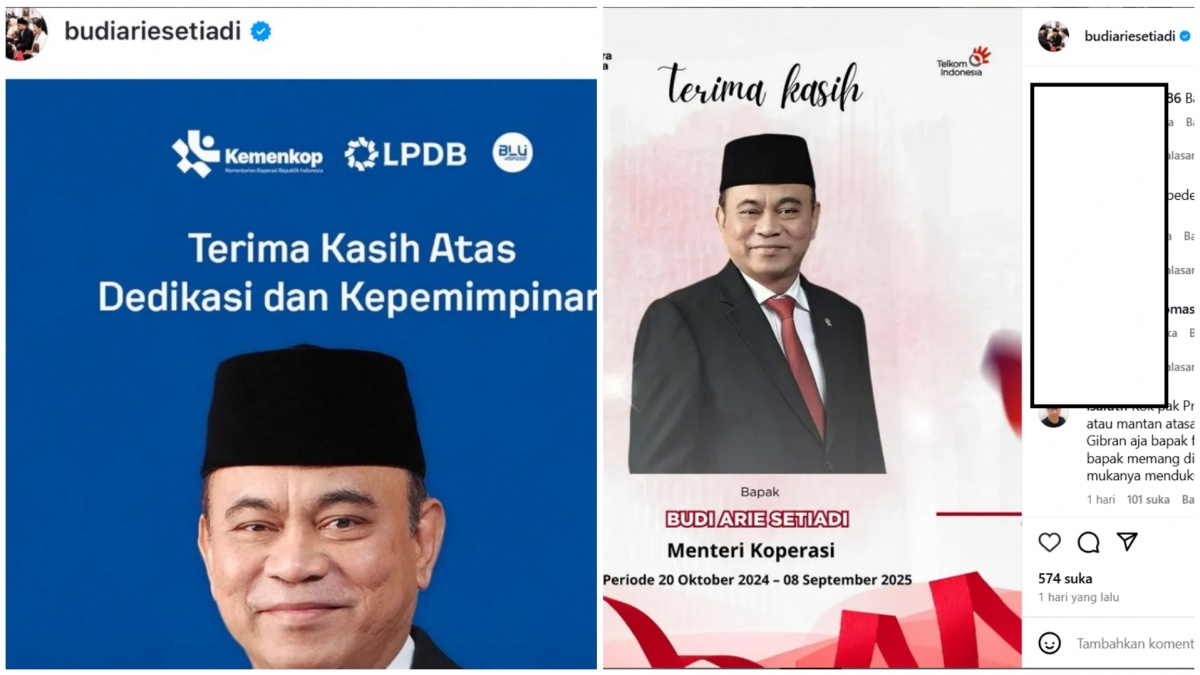 Budi Arie Unggah Poster 'Terima Kasih' untuk Dirinya Sendiri, Netizen: Definisi Self Love