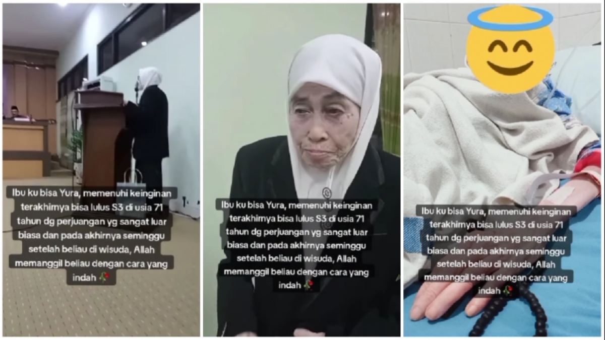 Viral Nenek 71 Tahun Meninggal Seminggu Setelah Wisuda S3 di UIN Walisongo