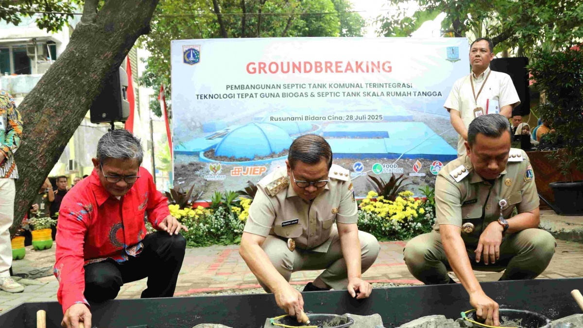Atasi BABS, Pemprov DKI Bangun Septic Tank Komunal dan Pasang Biopal di Permukiman Padat