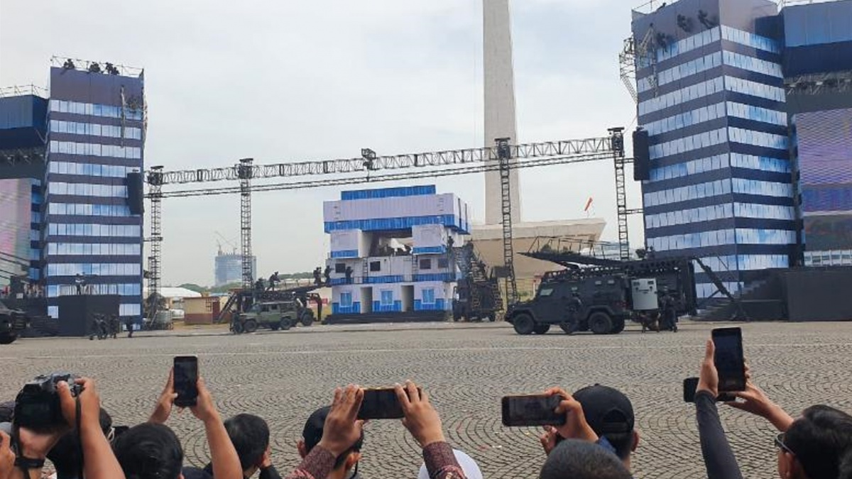 Aksi Serangan Udara hingga Pembebasan Sandera Warnai Gladi Bersih HUT ke-80 TNI