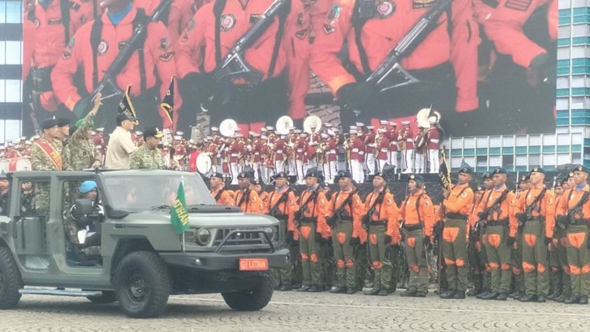 TNI Gelar Simulasi Penyediaan MBG Saat Bencana dalam Acara Perayaan HUT ke-80 di Monas