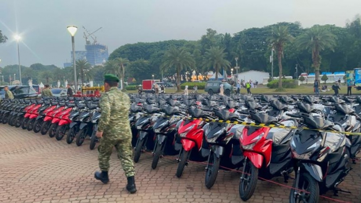 Penampakan 200 Motor Baru, Siap Jadi Doorprize Utama di HUT ke-80 TNI di Monas