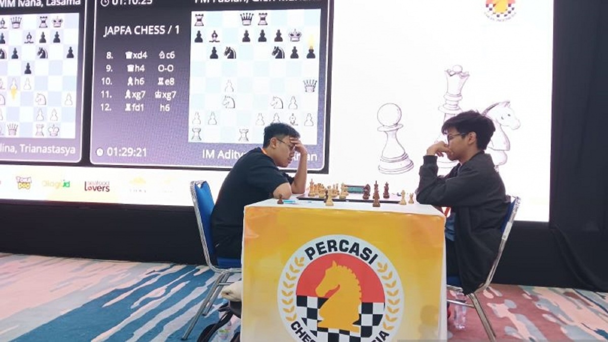 JAPFA Chess Festival 2025: Fabian Glen Mariano dan Ivana Pimpin Klasemen