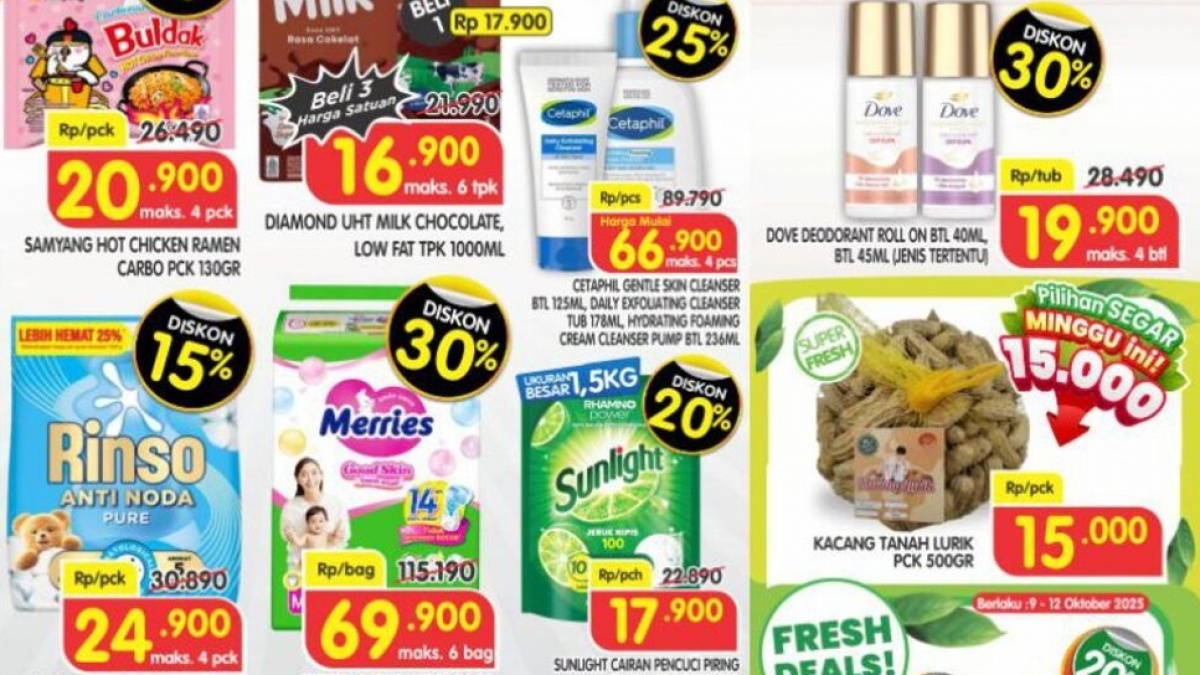 Promo Superindo Hari Ini 9 Oktober 2025: Banjir Diskon Awal & Akhir Pekan!