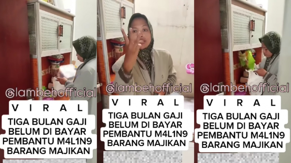 ART Tak Digaji 3 Bulan Nekat Curi Sembako Majikan, Videonya Tuai Pro dan Kontra