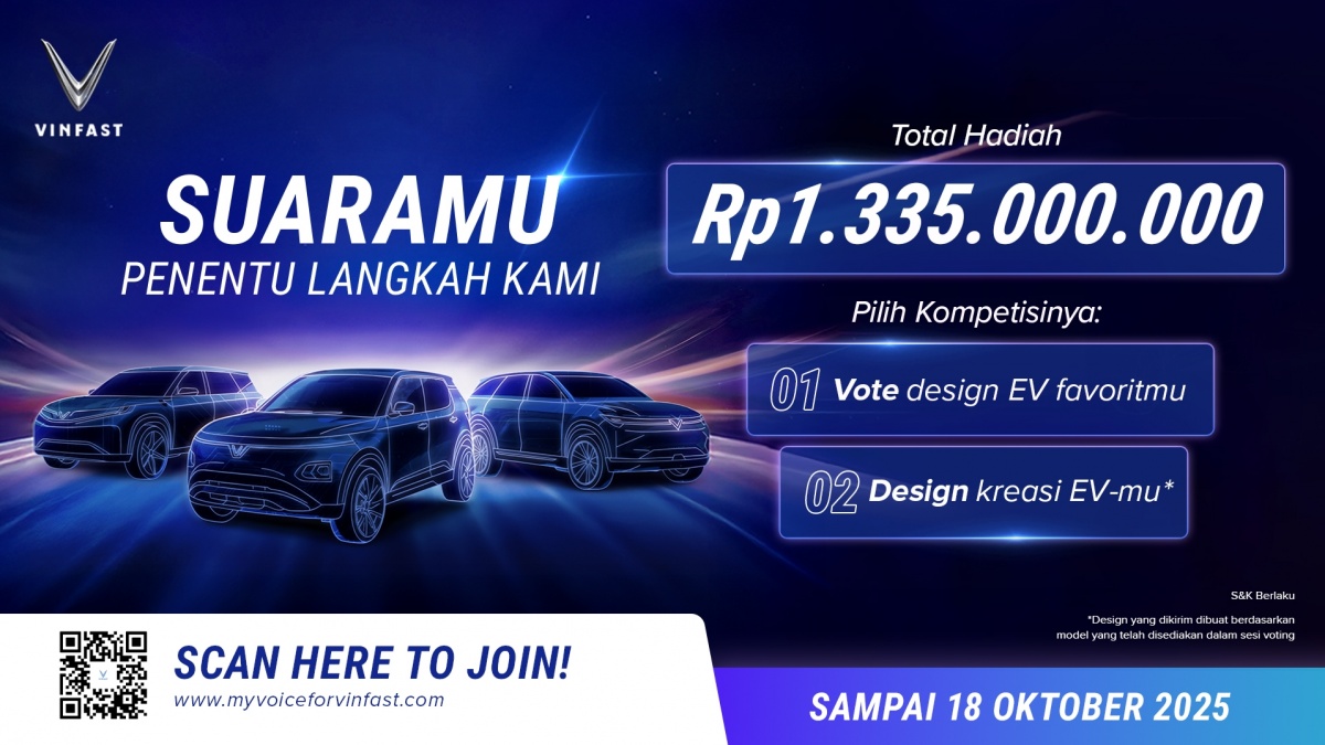 VinFast Ajak Masyarakat Voting Desain Mobil Listrik Pertama di Indonesia