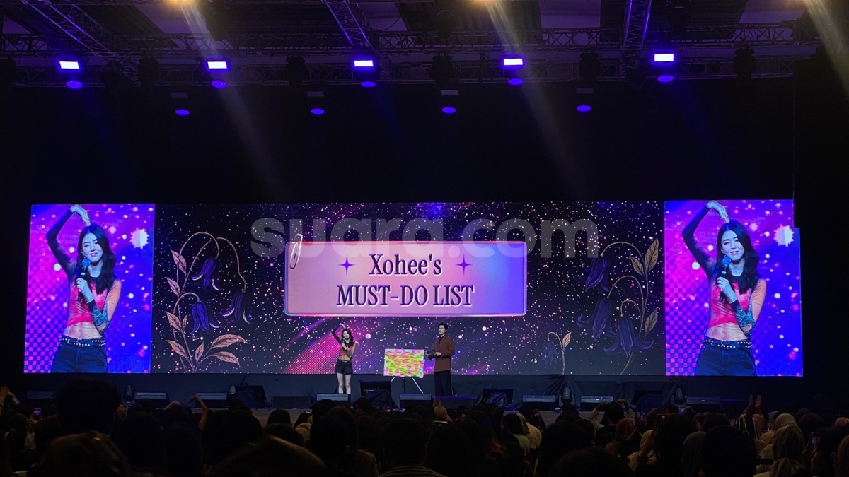 Siap Jelajahi Blok M, Janji Spontan Han So Hee di Fan Meeting Jakarta Disambut Meriah Fans