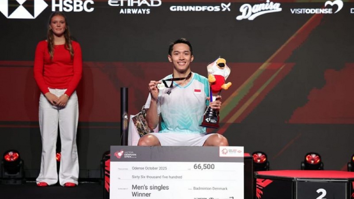 Cerita Jonatan Christie di Balik Gelar Juara Denmark Open 2025, Sempat Ada Masalah pada Badan