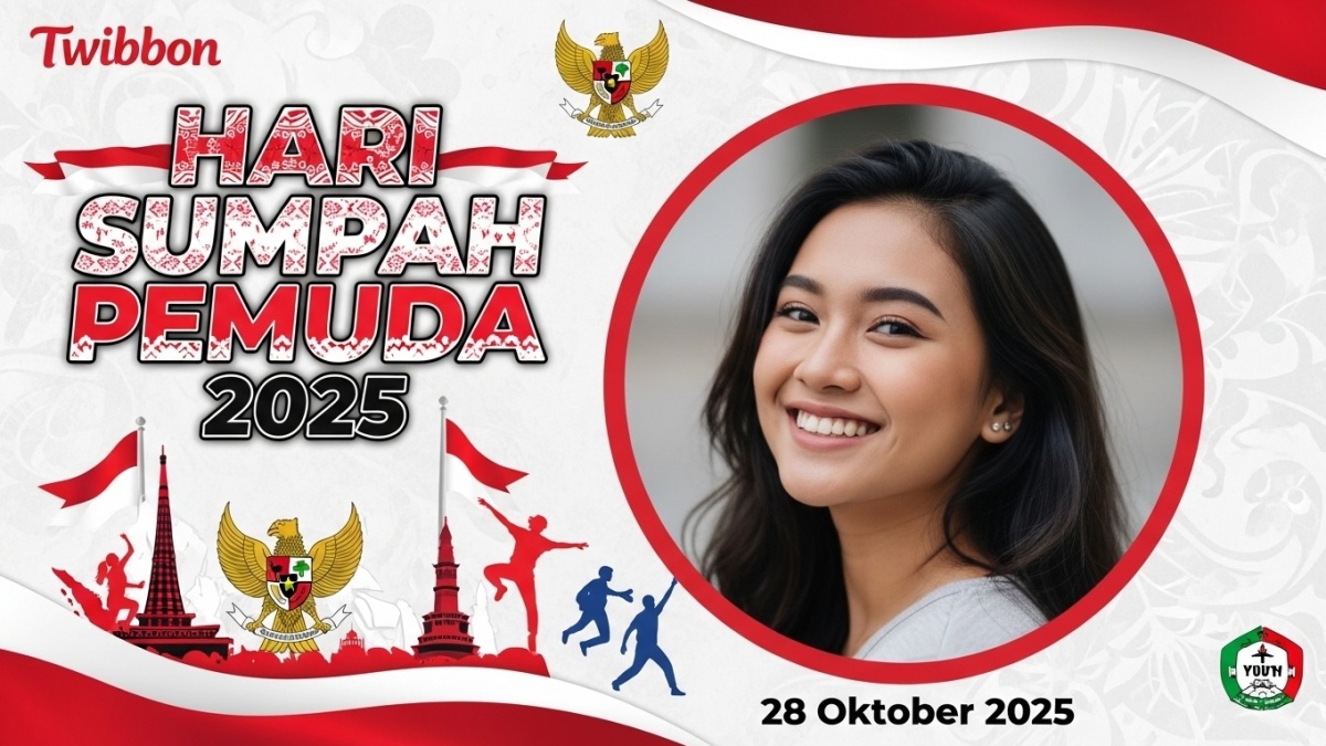 Download Twibbon Gratis Hari Sumpah Pemuda ke-97, Lengkap dengan Logo dan Tema