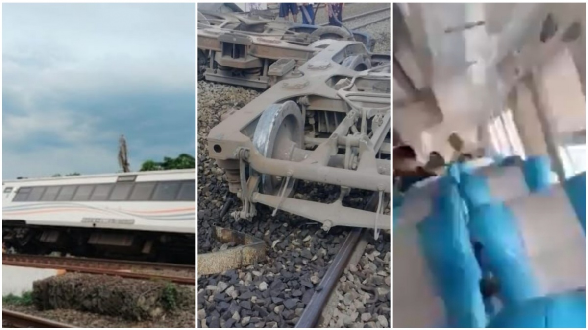 Video Viral Dalam Gerbong Detik-Detik KA Purwojaya Anjlok, Netizen Ikut Tegang