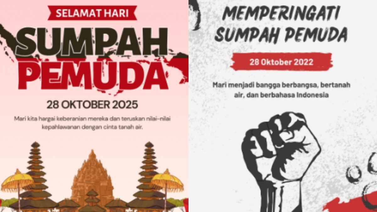 31 Poster Hari Sumpah Pemuda 2025 Menarik Siap Pakai, Download Gratis di Sini