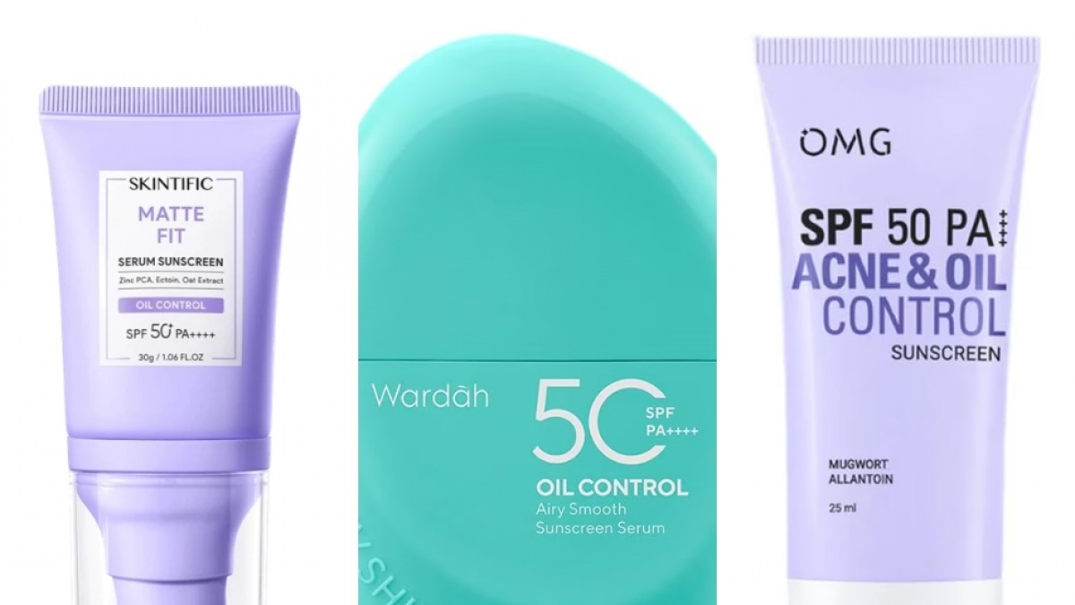 5 Rekomendasi Sunscreen dengan Formula Oil-Control, Tidak Bikin Kulit Berminyak