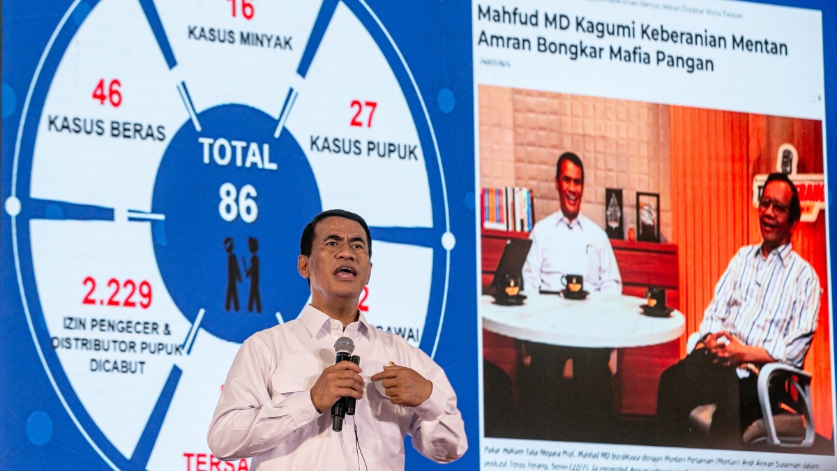 Mentan Soroti Jalur Tikus Usai Tuding Impor Beras Ilegal di Sabang dan Batam