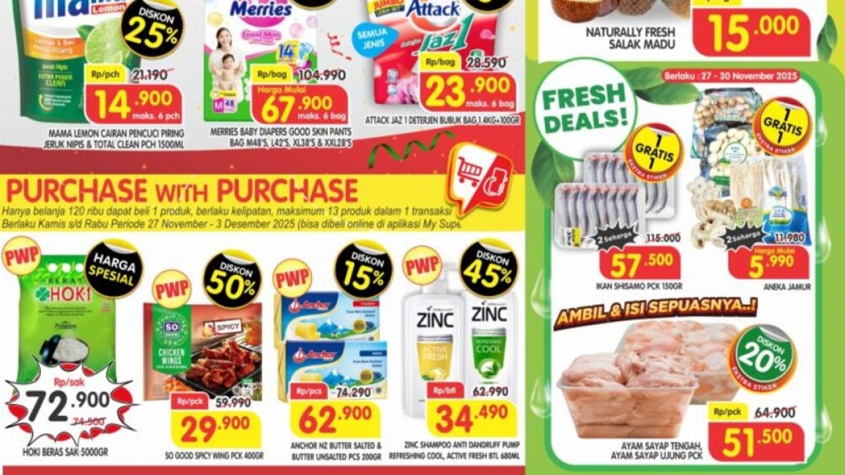 Promo Superindo Hari Ini: 27 November Awal Pesta Diskon Akhir Tahun Daging & Minyak