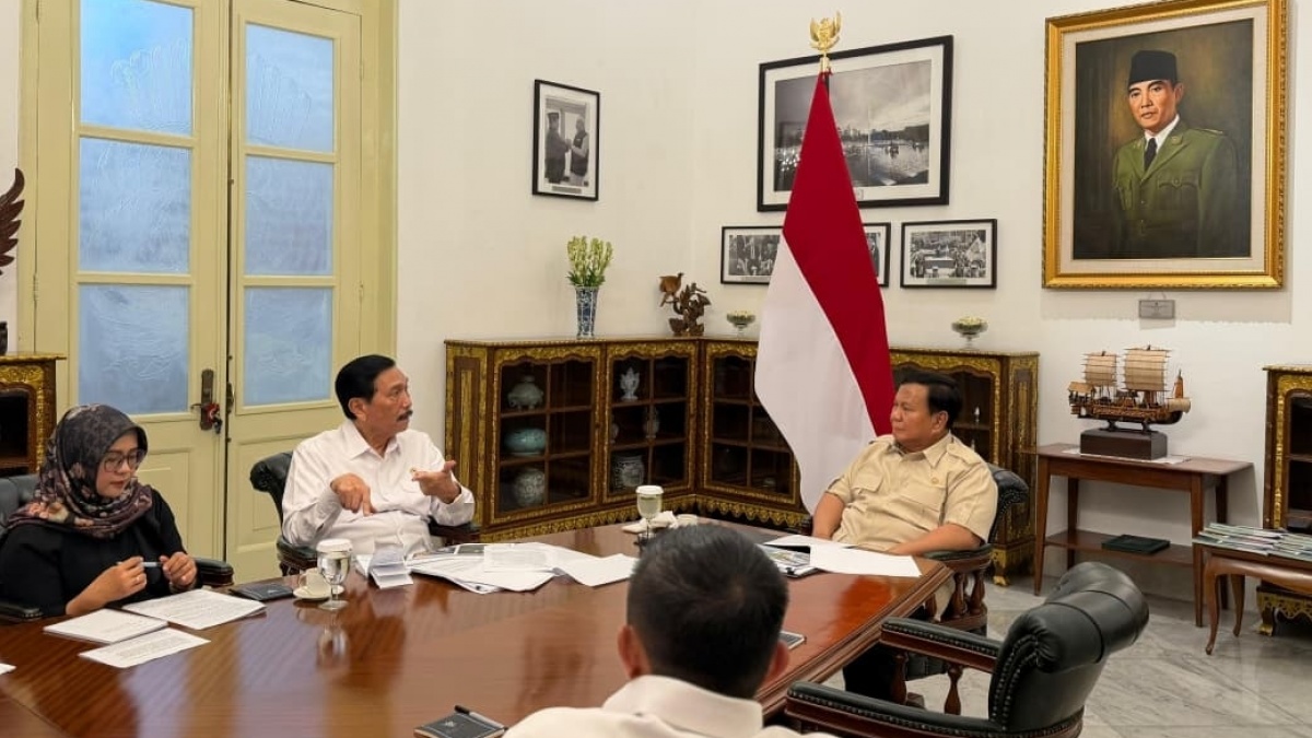Luhut Menghadap Prabowo di Istana, Ini Tiga Hal yang Dilaporkan