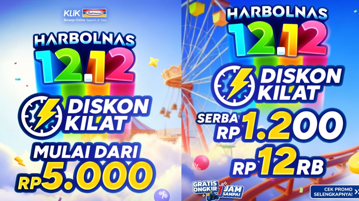 Promo 12.12 Indomaret: Diskon Kilat Klik Indomaret Mulai Rp 1.200, Sunscreen hingga Mie Instan