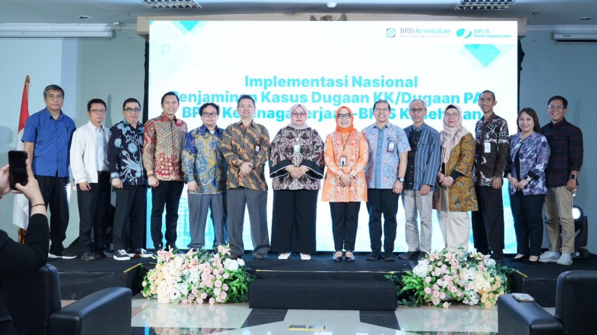 BPJS Ketenagakerjaan dan BPJS Kesehatan Resmi Go Live Nasional Penjaminan Dugaan KK/PAK di Aplikasi
