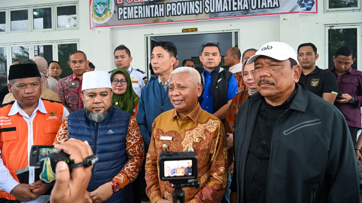 Wagub Sumut Apresiasi Bantuan Korban Banjir dan Longsor dari Pemprov Bengkulu