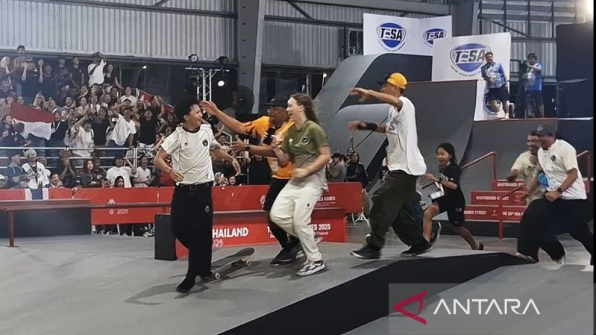 Sempat Viral, Ini Alasan Pelatih Skateboard Malaysia Ikut Rayakan Medali Emas Basral Graito