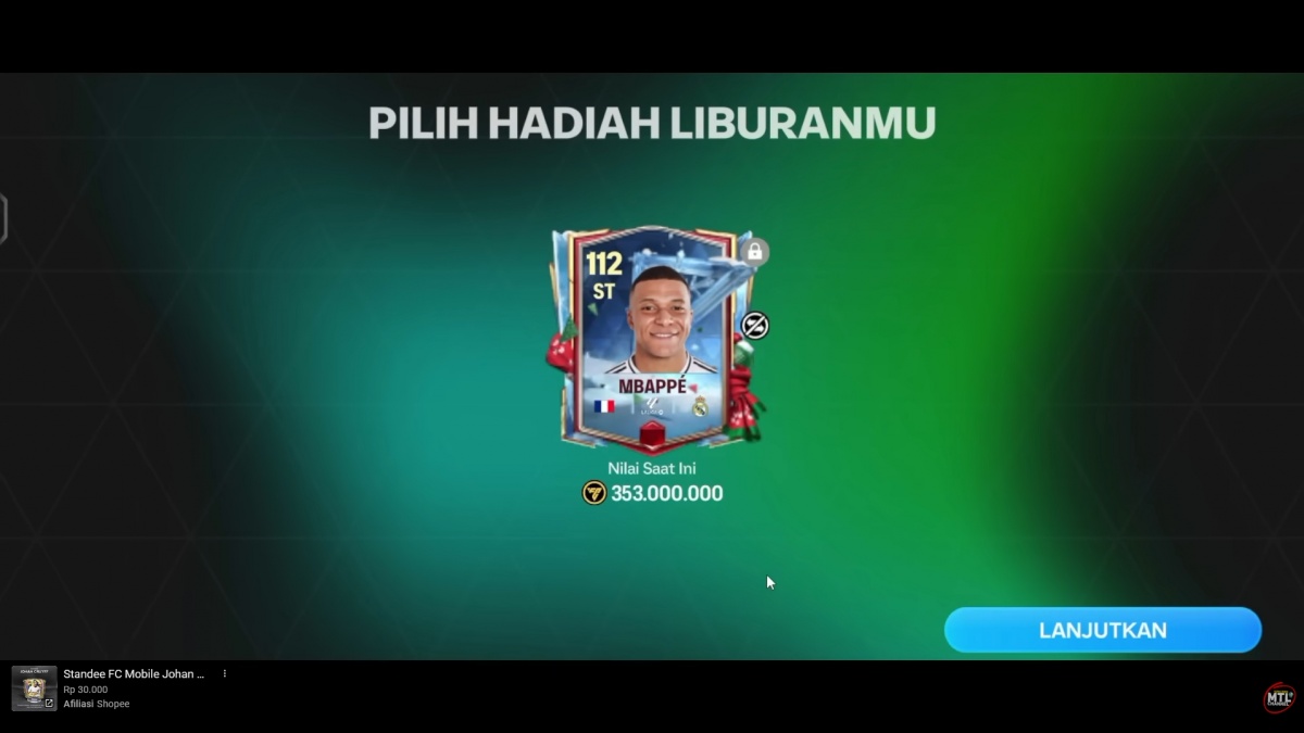 23 Kode Redeem FC Mobile Terbaru 29 Desember 2025, Ada Paket Hadiah Natal Pemain 106-112 dan Gems