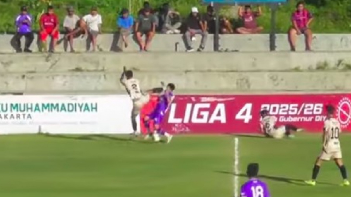 Viral Tendangan Kungfu Liga 4, Kafi FC Jogja: Itu Gak Sengaja!