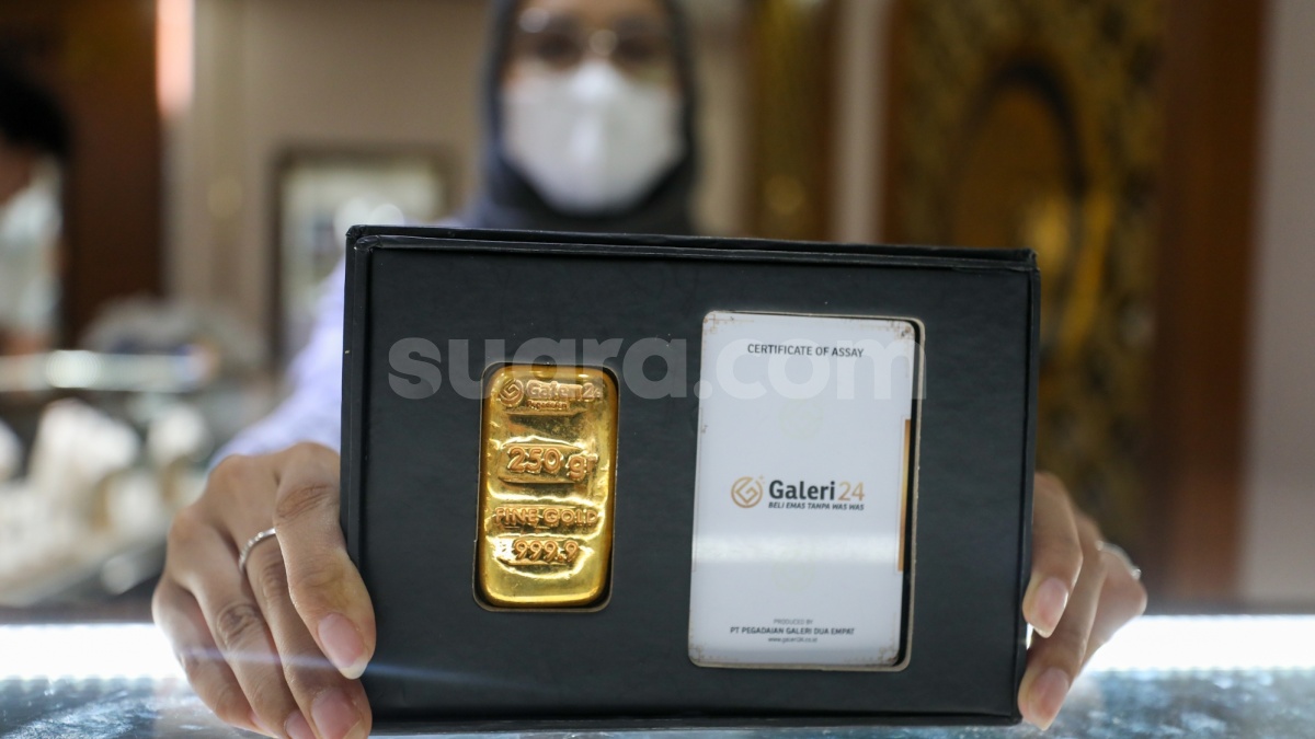Harga Emas Antam dan Galeri 24 di Pegadaian Turun, UBS Ikutan Anjlok!