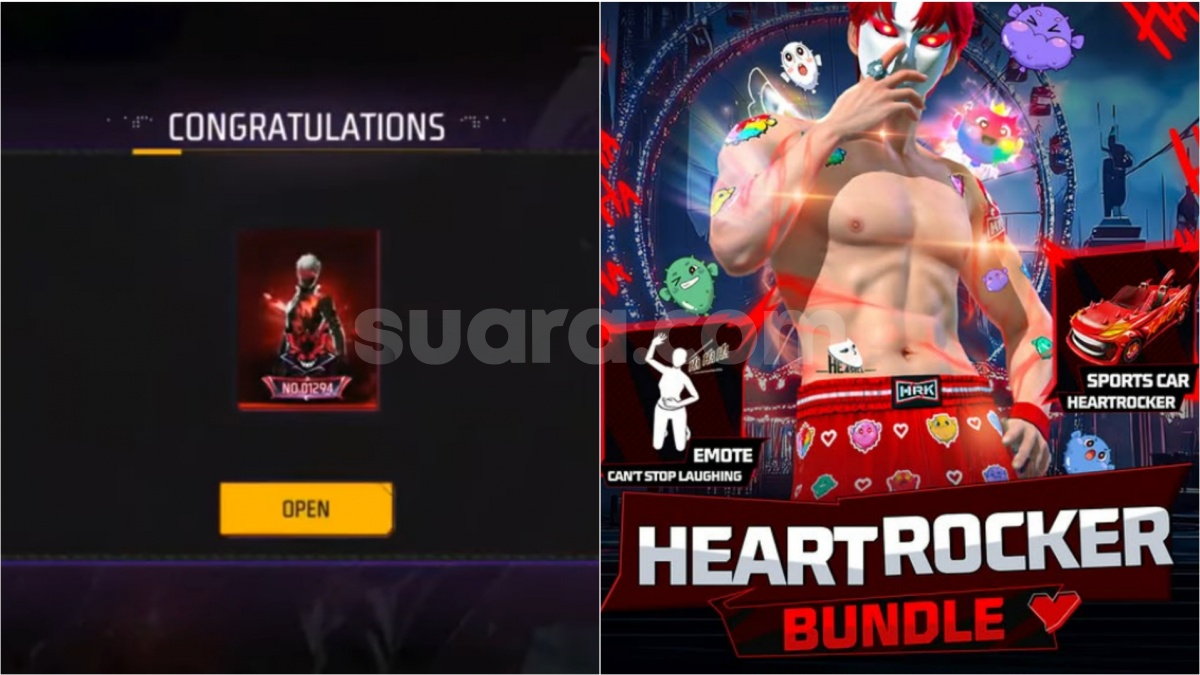 68 Kode Redeem FF Terbaru 9 Januari: Raih Bundle Nightmare dan Skin Heartrocker