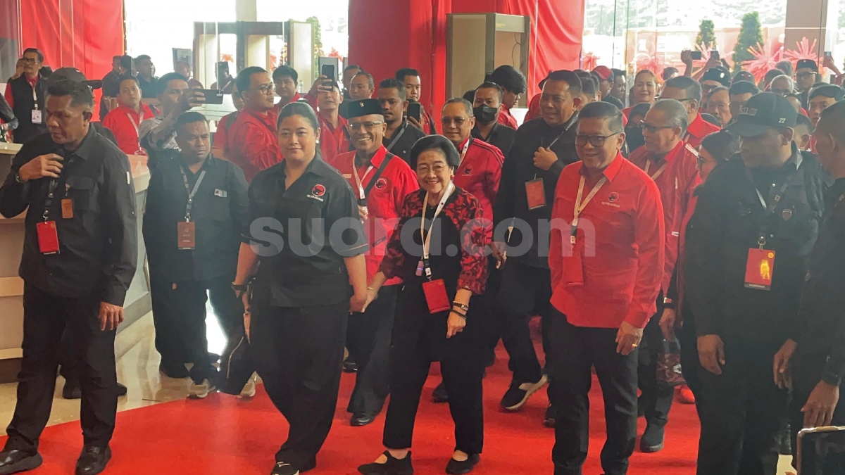 Megawati Hadiri Penutupan Rakernas I PDIP, Sampaikan Arahan dan Rekomendasi Partai