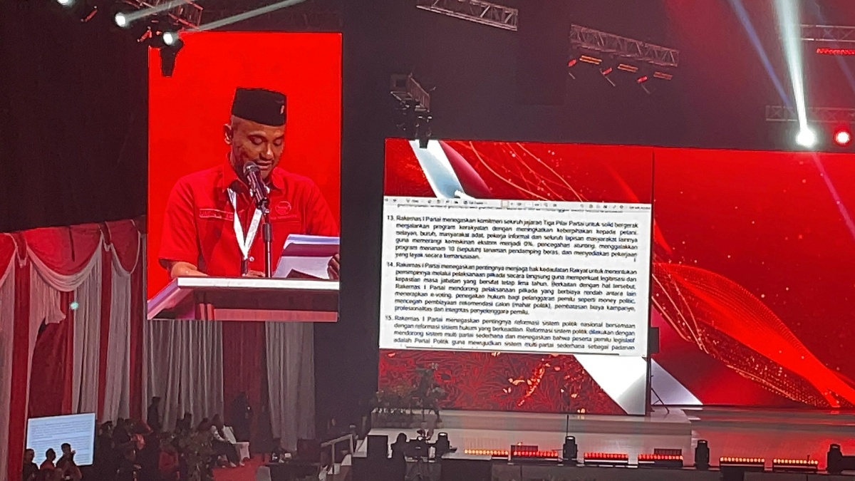 Tutup Rakernas I 2026, PDIP Umumkan 21 Rekomendasi Eksternal