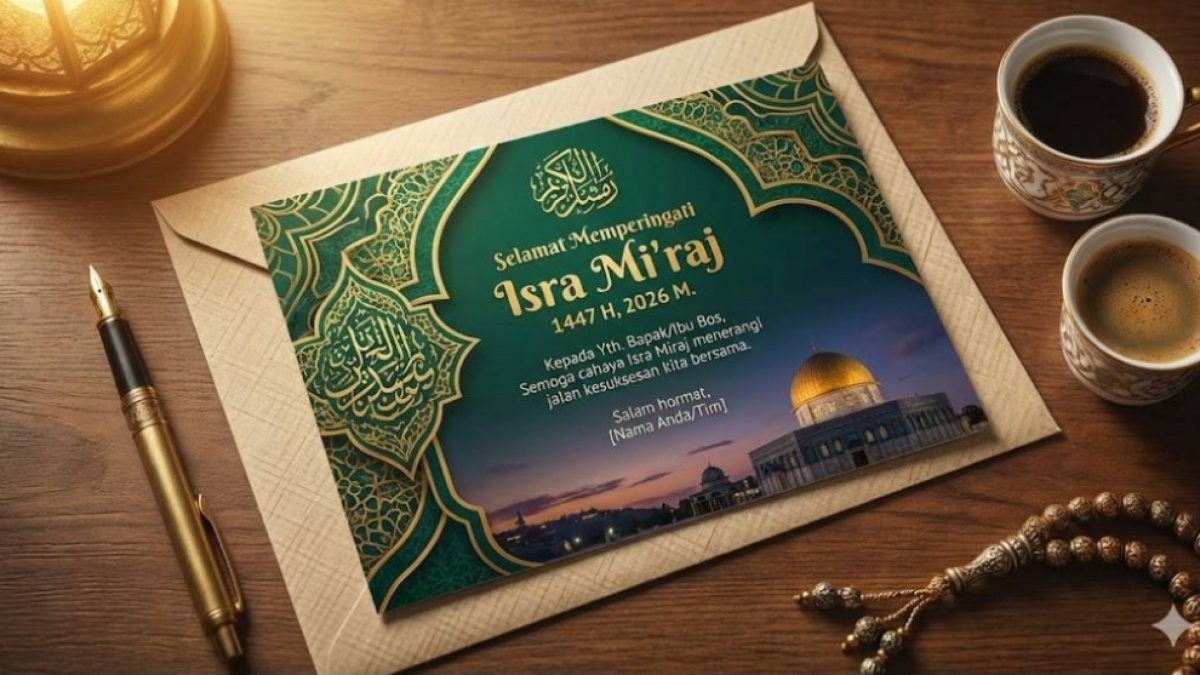 45 Kartu Ucapan Isra Miraj 2026 Untuk Bos, Sopan, Profesional dan Berkesan