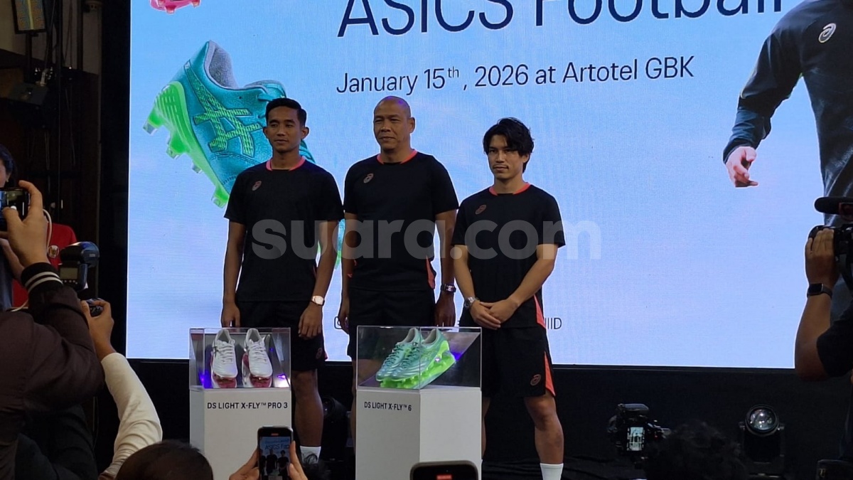 Gandeng Rizky Ridho hingga Nova Arianto, ASICS Luncurkan Sepatu Bola di Awal 2026