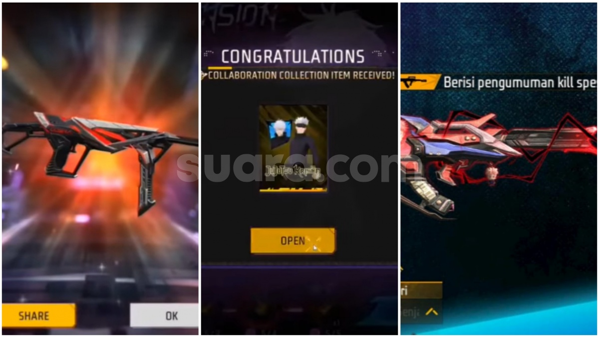 63 Kode Redeem FF Terbaru 21 Januari: Ada Groza Yuji Itadori, MP40, dan Item Jujutsu