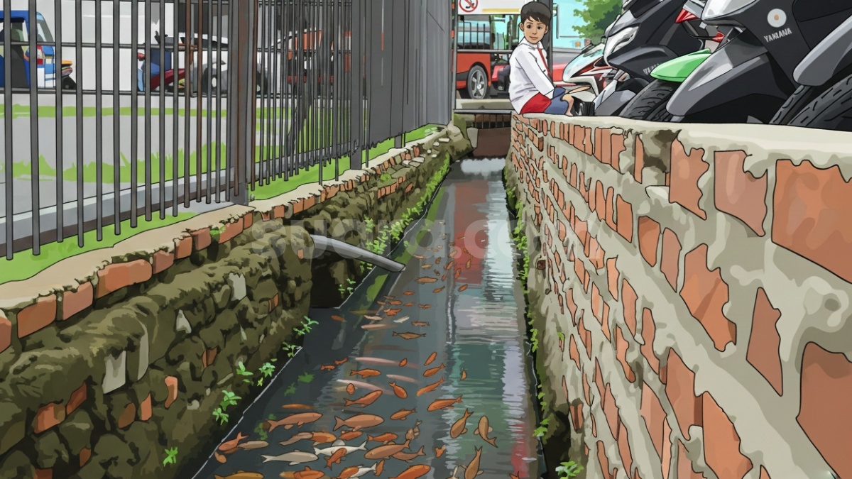 Oase di Lorong 103 Timur Koja: Tentang Ikan, Sampah, dan Rezeki yang Hanyut