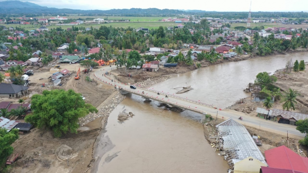 Pemerintah Telah Pasang 196 Jembatan Darurat di 3 Provinsi Terdampak Banjir Sumatera
