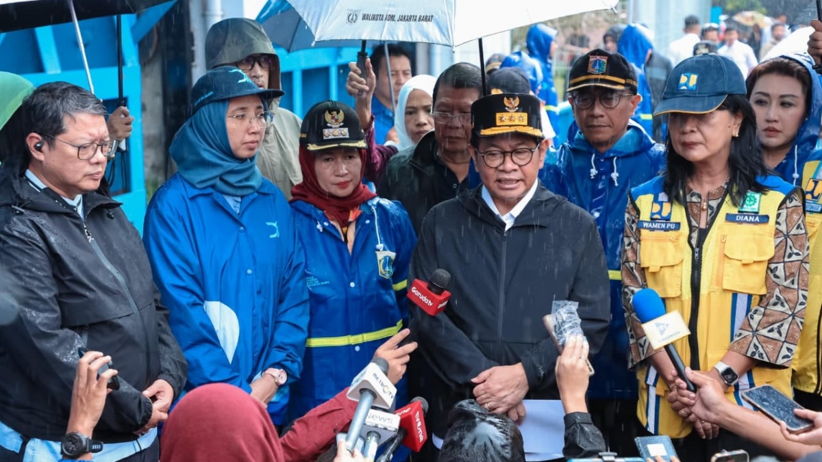 Pramono Anung Tinjau Cengkareng Drain: Sudah Ada Penurunan Debit Air, Saya Yakin Segera Surut