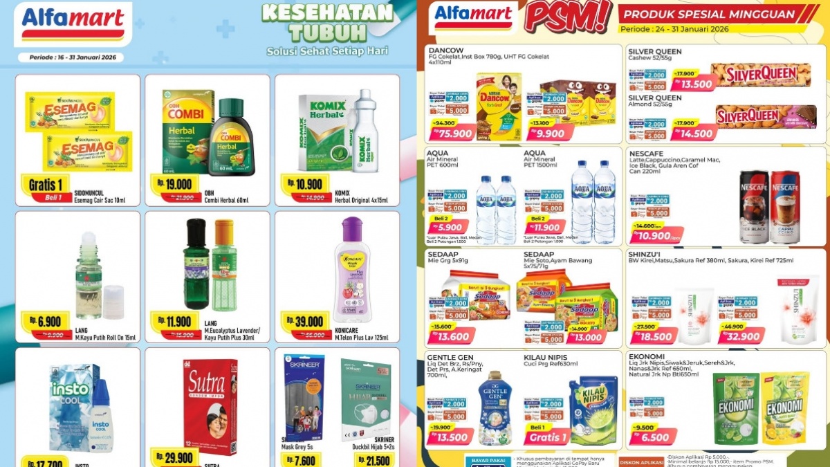 Promo Alfamart Akhir Bulan Januari 2026: Obat Maag Beli 1 Gratis 1, Buruan Cek!
