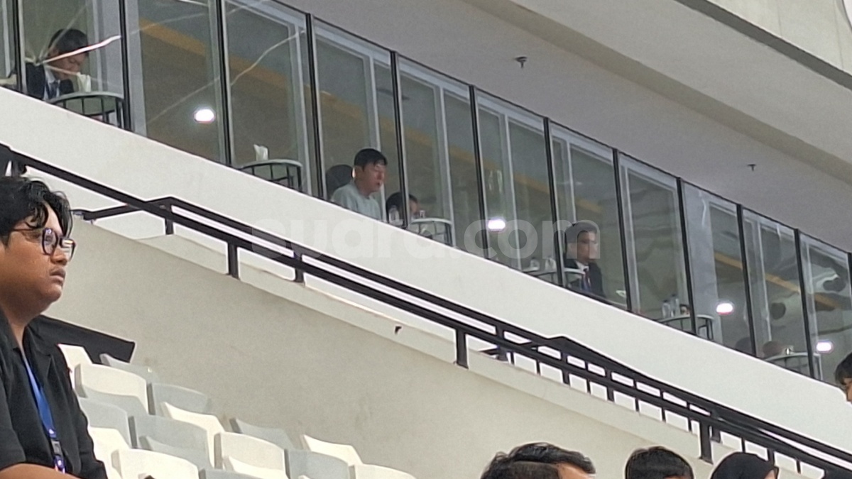 Penampakan Shin Tae-yong di Indonesia Arena, Nonton Serius  Duel Timnas Futsal vs Korsel