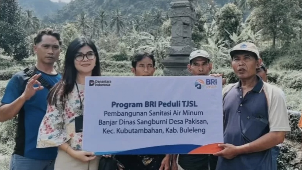 BRI Peduli Salurkan Bantuan Sanitasi bagi Ratusan Keluarga di Buleleng