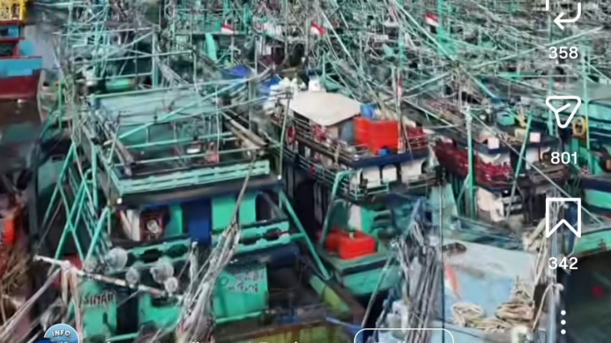 Ribuan Kapal Bersandar di Muara Angke, Dinas KPKP DKI Buka Suara