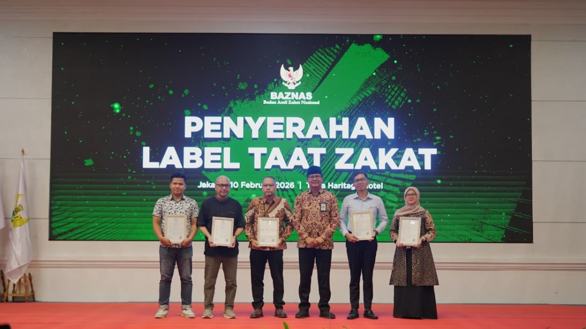 PNM Raih Sertifikat Label Taat Zakat sebagai Perusahaan Taat Zakat dari Baznas