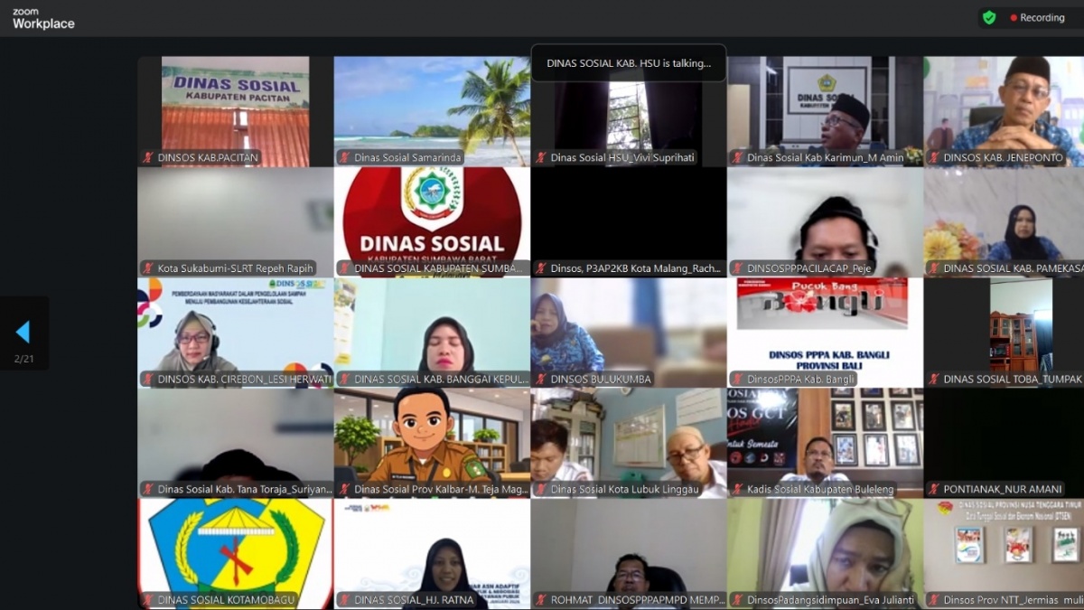 Kemensos Pandu Operator Dinsos se-Indonesia Cara Reaktivasi PBI JK
