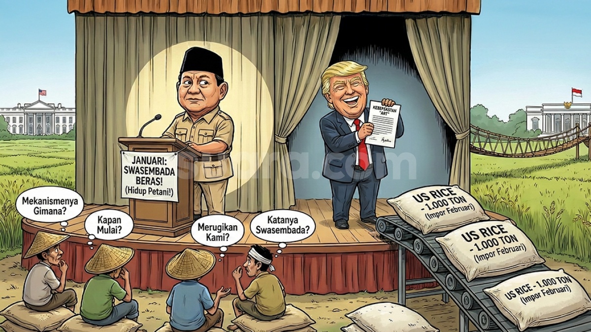 Narasi Swasembada Pangan di Balik Bayang-Bayang Impor Beras Amerika