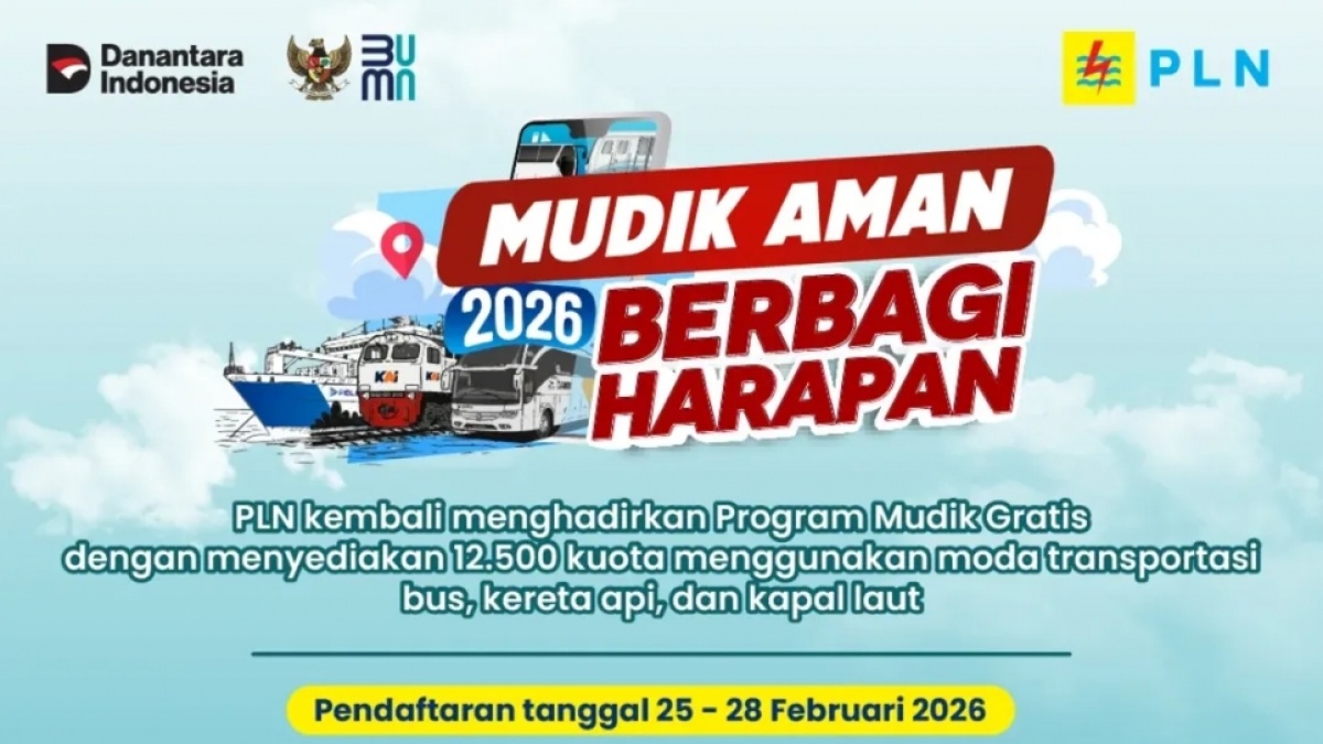 Mudik Gratis PLN 2026 Dibuka: Cek Syarat, Jadwal, Rute, dan Lokasi Keberangkatan