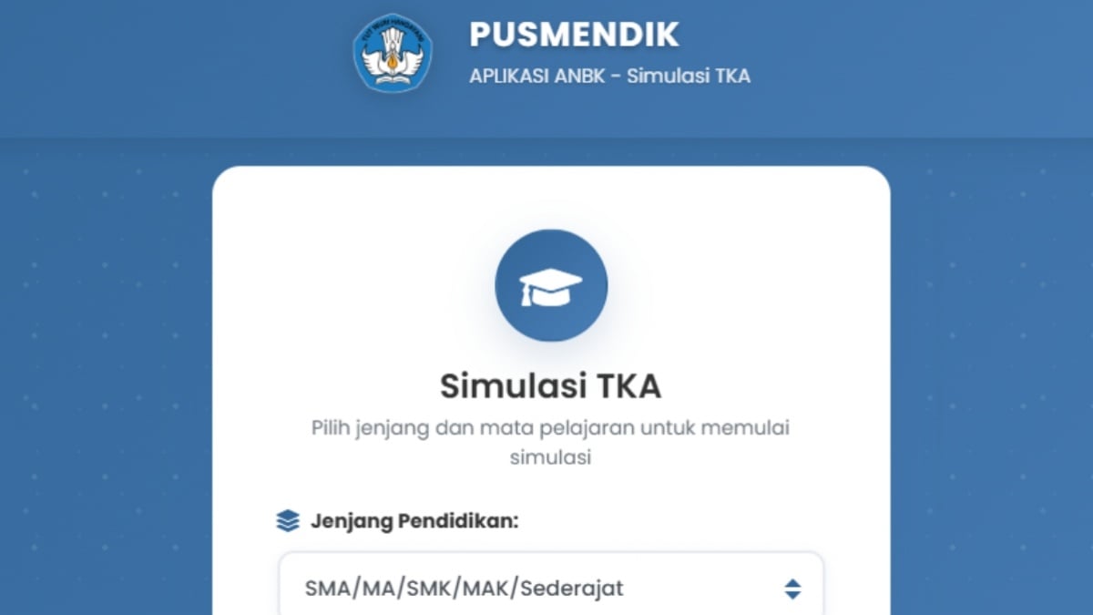 Link Resmi Simulasi TKA SD dan SMP 2026, Gratis untuk Persiapan Ujian