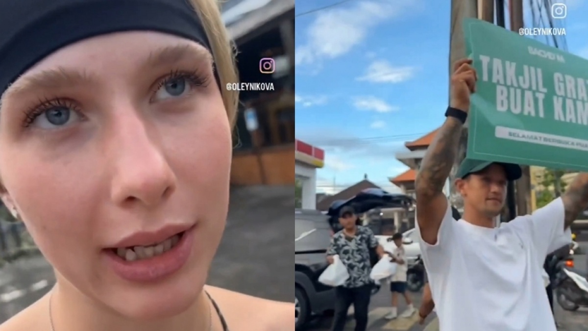 Viral Bule Kepo Lihat Orang Bagi-Bagi Takjil, Ternyata Irfan Bachdim?